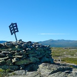 Cairn on the top of Mount Gutuliavola.